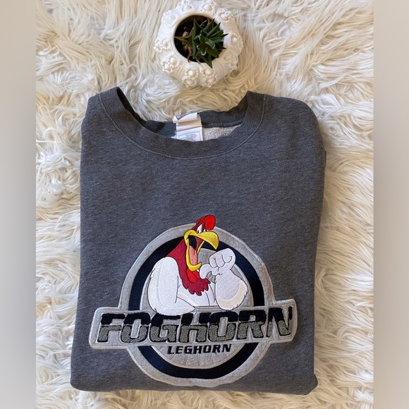 Vintage Warner Bros Foghorn Leghorn crewneck sweatshirt, size 3XL - Picture 13 of 16